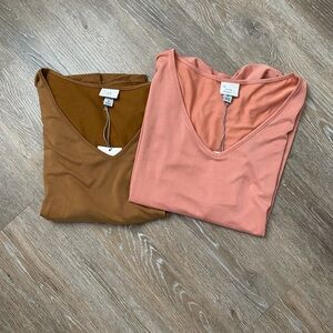 NWT 2 piece bundle of 2 a new day women’s blouses. Size medium